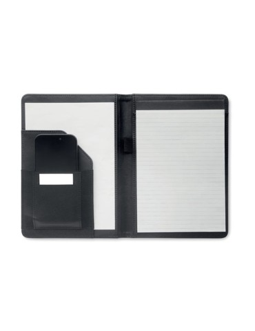 Conférencier  A5 300D RPET FOLIO Matières : PU Couleurs : noir 2