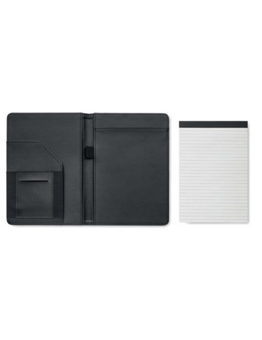 Conférencier  A5 300D RPET FOLIO Matières : PU Couleurs : noir impression haute définition