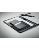 Conférencier  A5 300D RPET FOLIO Matières : PU Couleurs : noir livraison express 24h 48h