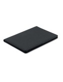 Conférencier  A5 300D RPET FOLIO Matières : PU Couleurs : noir objet promotionnel éco-responsable