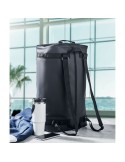 Sac de voyage  en tarpaulin MOUNTAIN Matières : PVC Couleurs : noir marquage laser ultra précis