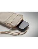 Saccoche publicitaire pour smartphone MOBIBOLSA Matières : coton recyclé Couleurs : beige impression haute définition