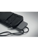 Saccoche publicitaire pour smartphone MOBIBOLSA Matières : coton recyclé Couleurs : noir objet promotionnel éco-responsable