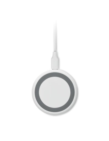 Chargeur sans fil  3 en 1 15W WERLIES Matières : ABS Couleurs : blanc objet promotionnel éco-responsable