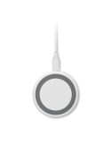 Chargeur sans fil  3 en 1 15W WERLIES Matières : ABS Couleurs : blanc objet promotionnel éco-responsable