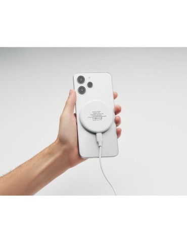 Chargeur sans fil  3 en 1 15W WERLIES Matières : ABS Couleurs : blanc goodies personnalisé en stock