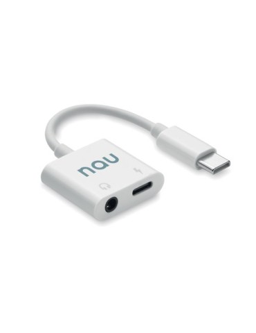 Répartiteur audio  ABS type C - KOENET Matières : ABS Couleurs : blanc cadeau entreprise pas cher