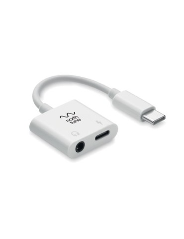 Répartiteur audio  ABS type C - KOENET Matières : ABS Couleurs : blanc goodies publicitaire événementiel