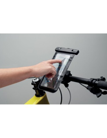 Étui personnalisé de vélo pour smartphone SOSTENER Matières : ABS Couleurs : noir cadeau collaborateur premium