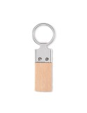 Porte-clés  en hévéa LLAVING Matières : bois Couleurs : bois cadeau entreprise pas cher