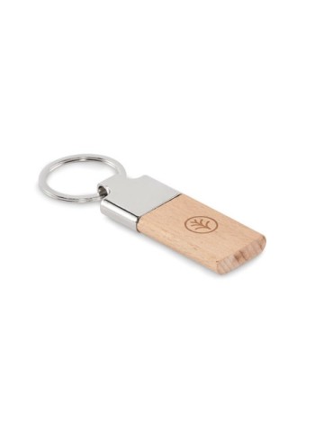 Porte-clés  en hévéa LLAVING Matières : bois Couleurs : bois goodies publicitaire événementiel