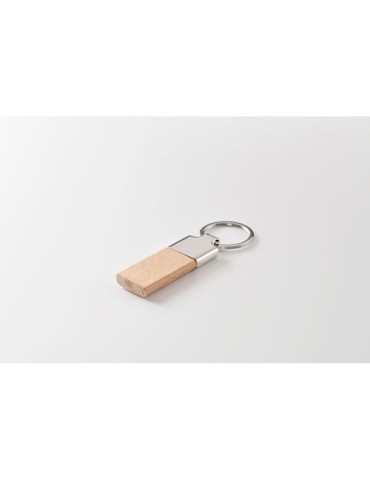 Porte-clés  en hévéa LLAVING Matières : bois Couleurs : bois impression haute définition