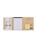 Set de papeterie personnalisé avec bloc-notes CENOTE Matières : papier recyclé Couleurs : beige