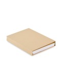 Set de papeterie personnalisé avec bloc-notes CENOTE Matières : papier recyclé Couleurs : beige cadeau entreprise pas cher