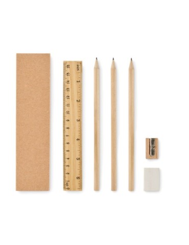Set d'écriture écologique personnalisé en boîte en papier STOX