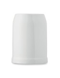 Chope de bière personnalisée 500 ml pas cher SUBLIER Matières : grès Couleurs : blanc personnalisable avec votre logo
