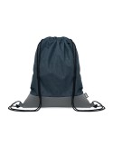 Sac à cordon personnalisable en PU RPET 2 tons LIBAG Matières : PET recyclé Couleurs : bleu marine