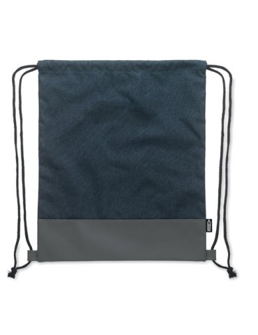 Sac à cordon personnalisable en PU RPET 2 tons LIBAG Matières : PET recyclé Couleurs : bleu marine 2