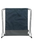 Sac à cordon personnalisable en PU RPET 2 tons LIBAG Matières : PET recyclé Couleurs : bleu marine cadeau entreprise pas cher