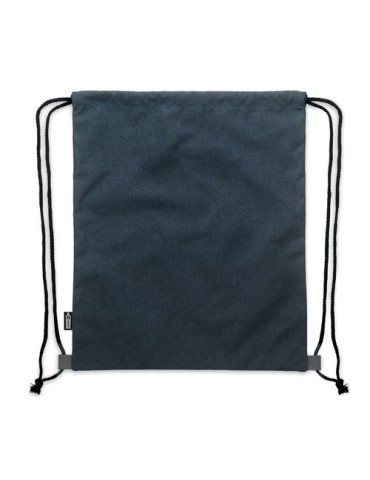 Sac à cordon personnalisable en PU RPET 2 tons LIBAG Matières : PET recyclé Couleurs : bleu marine impression haute définition