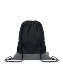 Sac à cordon personnalisable en PU RPET 2 tons LIBAG Matières : PET recyclé Couleurs : noir personnalisable avec votre logo