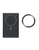 Chargeur sans fil personnalisable powerbank PAWTT Matières : aluminium recyclé  Couleurs : noir personnalisation sur mesure