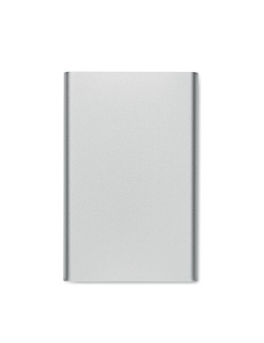 Chargeur sans fil personnalisable powerbank PAWTT Matières : aluminium recyclé  Couleurs : argenté mat objet promo petit budget