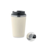Gobelet en céramique personnalisé 350 ml BLERM Couleurs : beige Matières : acier inoxydable recyclé