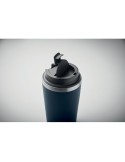 Gobelet en céramique personnalisé 350 ml BLERM Couleurs : bleu marine Matières : acier inoxydable recyclé marquage couleur éclat