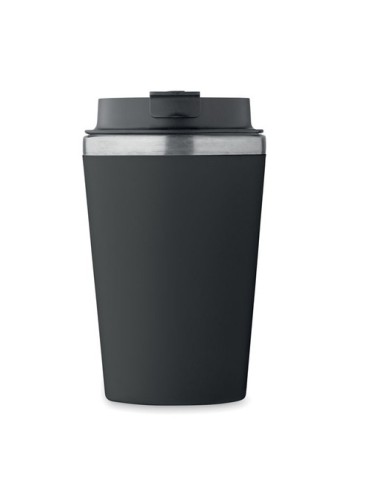Gobelet en céramique personnalisé 350 ml BLERM Couleurs : noir Matières : acier inoxydable recyclé marquage laser ultra précis