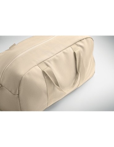 Sac de voyage personnalisable 450 gr/m² DUFFAS Matières : coton recyclé Couleurs : beige impression haute définition