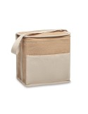 Sac isotherme personnalisé en toile et jute 3L - LONA Matières : jute Couleurs : beige