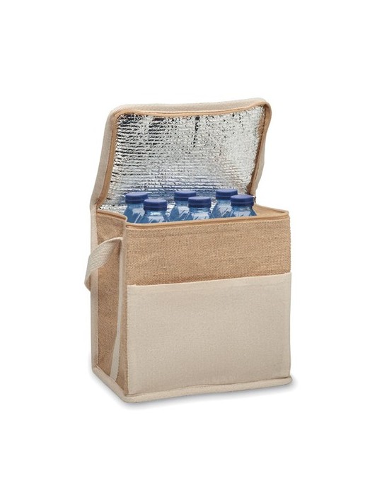 Sac isotherme toile et jute 3L LONA Personnalisé