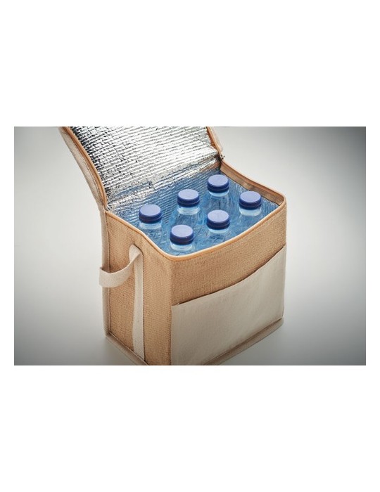 Sac isotherme toile et jute 3L LONA Personnalisé