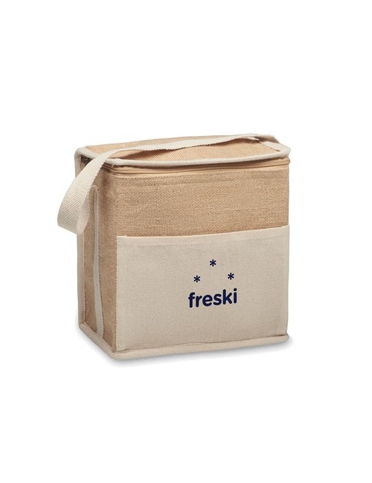 Sac isotherme toile et jute 3L LONA Personnalisé