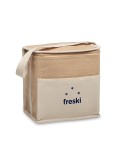Sac isotherme personnalisé en toile et jute 3L - LONA Matières : jute Couleurs : beige marquage laser ultra précis