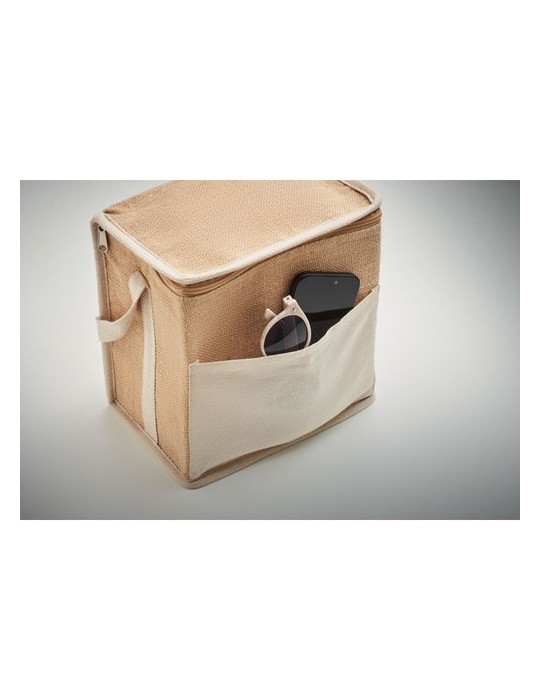 Sac isotherme toile et jute 3L LONA Personnalisé