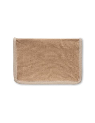 Sac isotherme personnalisé en toile et jute 3L - LONA Matières : jute Couleurs : beige objet promotionnel éco-responsable
