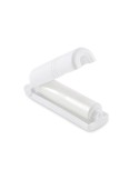 Rouleau adhésif réutilisable personnalisable CROLL Matières : polypropylène (PP) Couleurs : blanc marquage laser ultra précis