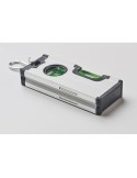Mini niveau magnétique en alu personnalisable MAGNEL Matières : aluminium Couleurs : argenté marquage laser ultra précis
