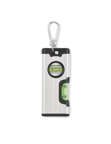 Mini niveau magnétique en alu personnalisable MAGNEL Matières : aluminium Couleurs : argenté livraison express 24h 48h