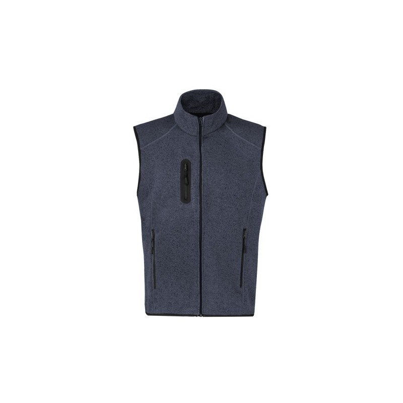 Gilet Personnalisé Bicolore Confortable et Stylé Anderson pas cher Matières : polaire Taille textile : L Couleurs : gris foncé c