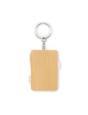 Porte-clés personnalisé et câble de charge  BUPOW Matières : bambou Couleurs : bois goodies publicitaire événementiel