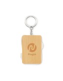 Porte-clés personnalisé et câble de charge  BUPOW Matières : bambou Couleurs : bois impression haute définition