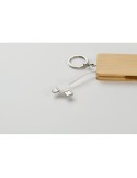 Porte-clés personnalisé et câble de charge  BUPOW Matières : bambou Couleurs : bois livraison express 24h 48h