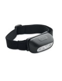 Lampe frontale LED rechargeable personnalisable ELYDEE Matières : ABS Couleurs : noir