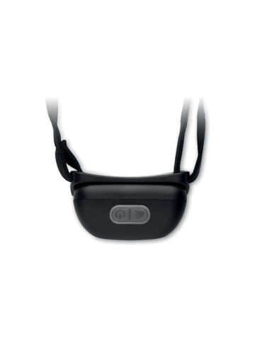 Lampe frontale LED rechargeable personnalisable ELYDEE Matières : ABS Couleurs : noir cadeau entreprise pas cher