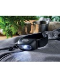 Lampe frontale LED rechargeable personnalisable ELYDEE Matières : ABS Couleurs : noir goodies publicitaire événementiel