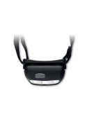 Lampe frontale LED rechargeable personnalisable ELYDEE Matières : ABS Couleurs : noir impression haute définition