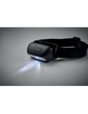 Lampe frontale LED rechargeable personnalisable ELYDEE Matières : ABS Couleurs : noir objet promotionnel éco-responsable